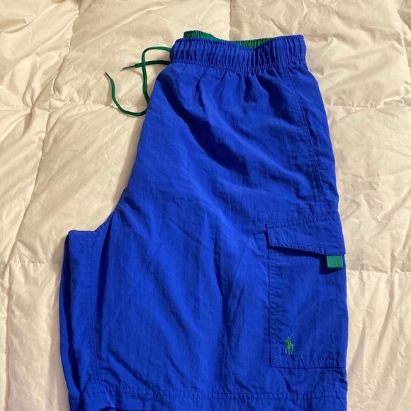 Polo by Ralph Lauren Blue Swim Trunks - Picture 1 of 6